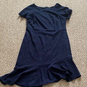 Elegant Navy Blue Women's Dress